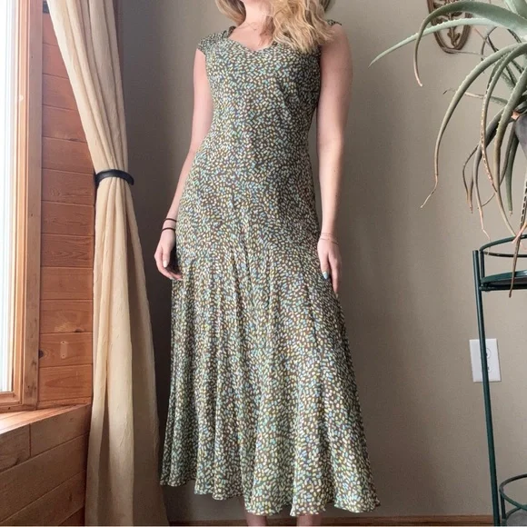 Talbots Silk Flowy Maxi Dress - Picture 5 of 7